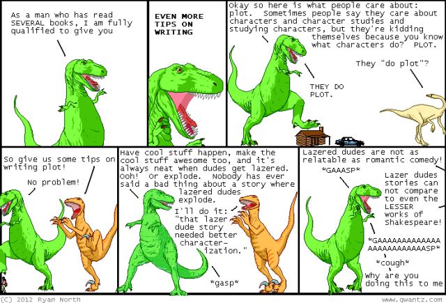 Character vs plot qwantz Dinosaur Comic 2157 - image 2