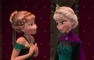 Anna and Elsa talking at the coronation ball Image source: Frozen, Walt Disney Pictures