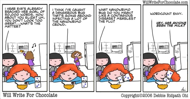 ‘Word Count Envy’ Image source: InkyGirl at http://inkygirl.com/wwfc/2006/11/22/wordcount-envy.html