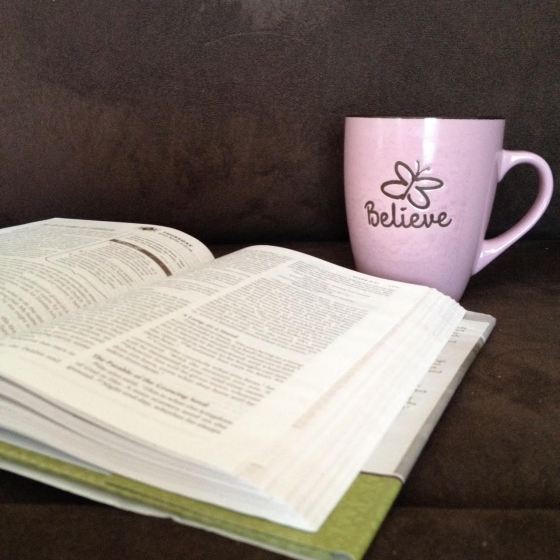 My NIV Couples' Devotional Bible and my favourite coffee mug