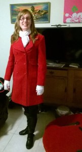 My new red coat.