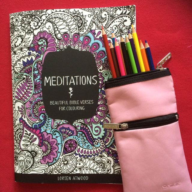 This colouring book was an amazing Christmas gift. Image source: My camera.