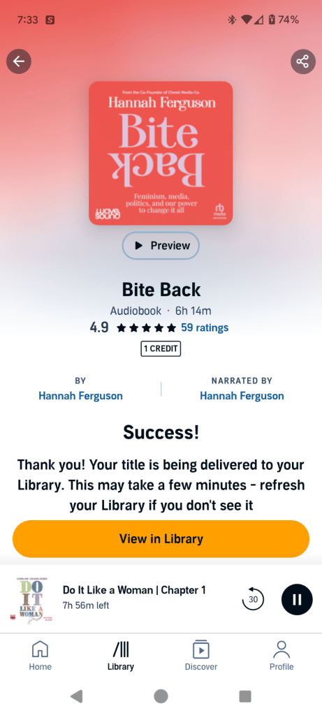 book cover of Bite Back in Audible