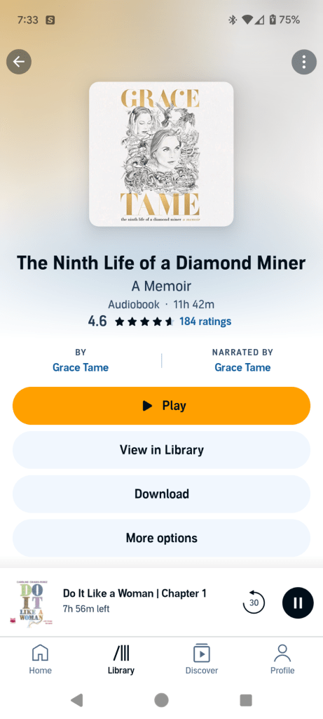 book cover of The Ninth Life of a Diamond Miner in Audible