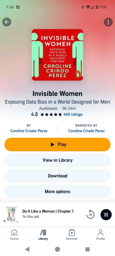 book cover of Invisible Women in Audible