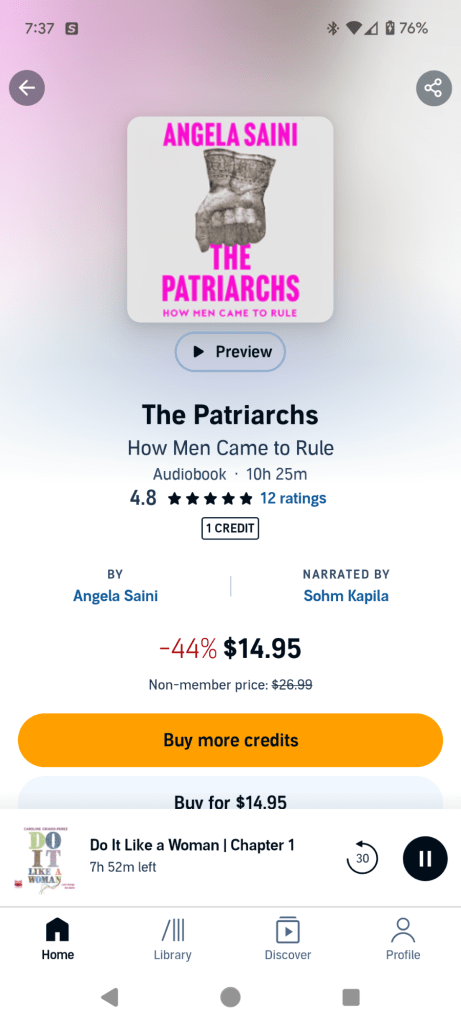 book cover of The Patriarchs in Audible